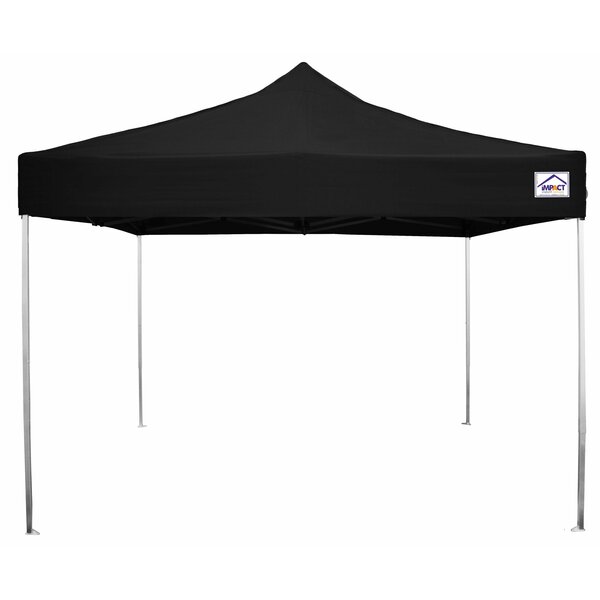 Impact Canopy ULA Kit 10 FT x 10 FT   Ultra Light Aluminum Canopy with Roller Bag, Black 040030002